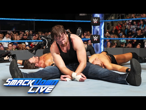 Dean Ambrose vs. AJ Styles vs. The Miz vs. Baron Corbin - Fatal 4-Way: SmackDown LIVE, Feb. 7, 2017
