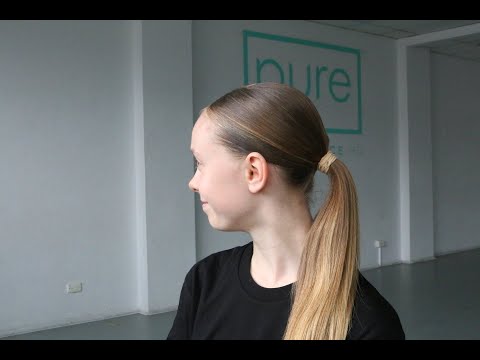 Hair Tutorial - Slick Low Ponytail with a Middle Part
