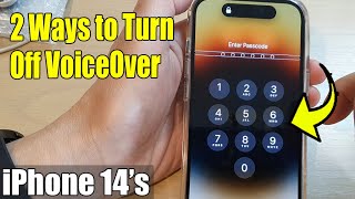 Two Ways to Turn Off VoiceOver on the iPhone 14