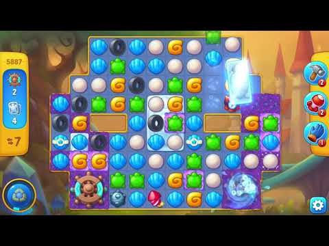 [FISHDOM Walkthrough] Level 5887 Super Hard (Qua màn - Fishdom)