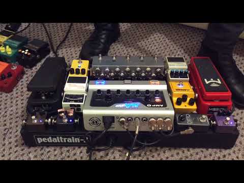 Bluguitar Amp1 with custom built looper/midi controller