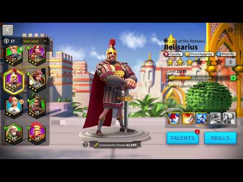 Rise of Kingdoms Episode 6: Early game commanders. My opinions