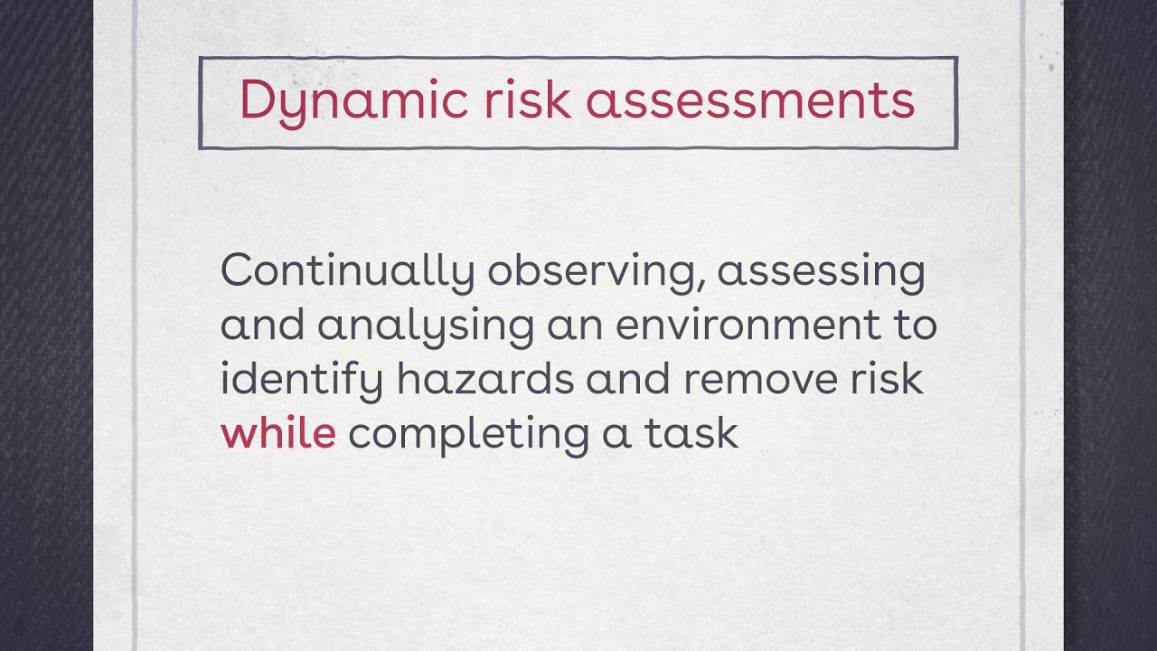 What is a dynamic risk assessment? | Risk Assessment Training | iHASCO