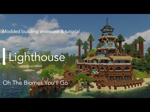 🦁 LeoCraft 🦁 - [Oh The Biomes You'll Go] Lighthouse | Minecraft Build Showcase & Tutorial
