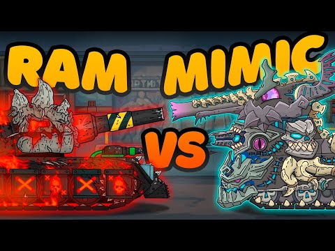 Gladiator Fight: Demonic Ram vs Mimic-Leviathan - Cartoons about tanks