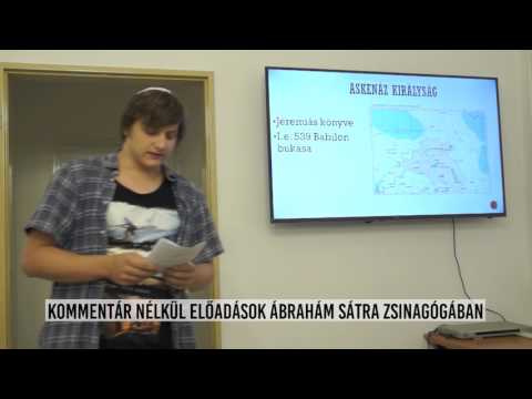 Ismeretterjesztő előadás a hunyadi téri Ábrahám Sátra zsinagógában