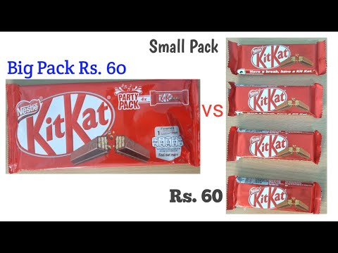 Big KitKat Chocolate Pack VS Small kitkat pack #Shorts #YtShorts