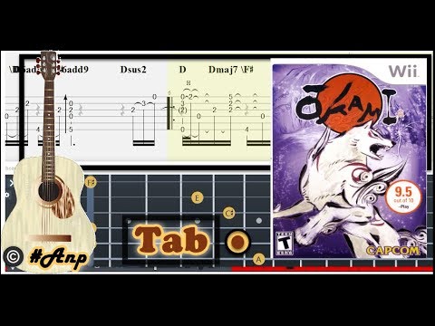 Guitar Tab - Kamiki Festival (Okami) OST Fingerstyle Tutorial Sheet Lesson #Anp