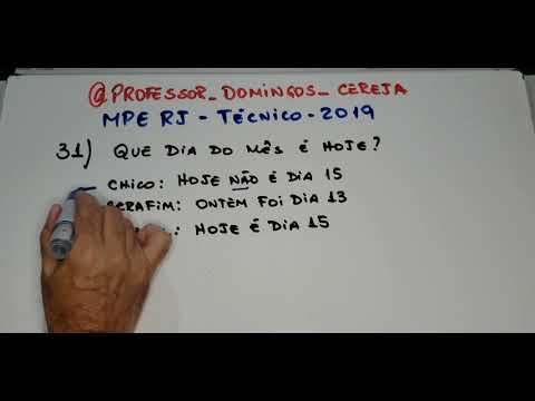 RESOLUÇÃO DA QUESTÃO 31 DA PROVA DE TÉCNICO DO MPE RJ - 2019