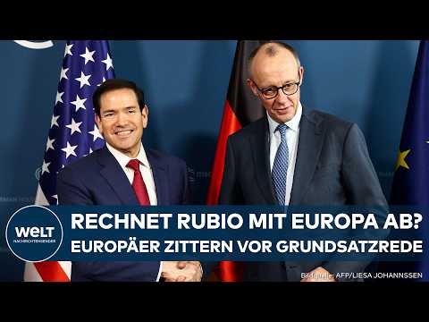 Video Thumbnail: SICHERHEITSKONFERENZ: Europas Nerven liegen blank! Marco Rubio spricht Klartext in München!