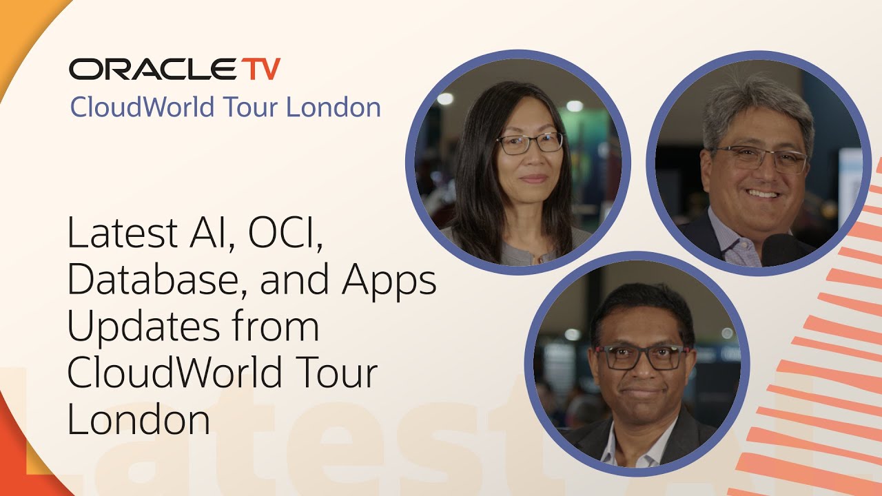 Oracle TV | Live from CloudWorld Tour London 2024