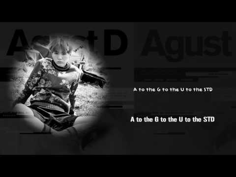 BTS Suga (AGUST D) - AGUST D [Lyrics Han|Rom|Eng]