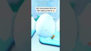 How To Get EXCLUSIVE PETS In Pet Simulator X! #shorts