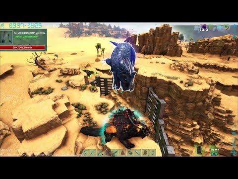 Demonic Thorny Dragon vs Celestial Indominus Emperor (Ark: Survival Evolved w/mods: Primal Fear)