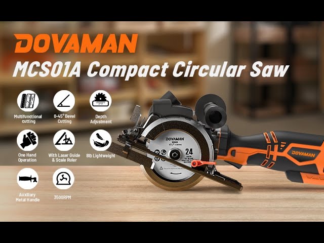 Vídeo relacionado con DOVAMAN MCS01A Mini Sierra Circular con Láser, Bolsa de Protección Portátil, Bolsa de Herramientas con Gran Capacidad, Resistente y Duradera, Compatible con Sierra Circular (Solo Bolsa)