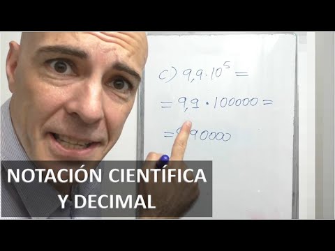 CÓMO PASAR DE NOTACIÓN CIENTÍFICA A DECIMAL