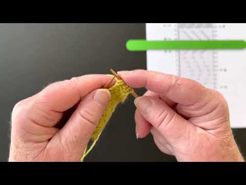 Kryds 2 masker vrang mod højre (på vrangsiden)