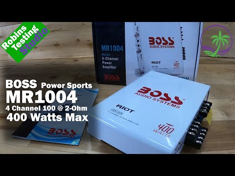 Features & Benefits of the BOSS AUDIO MR1004 Riot 400 Watt 4-Channel Full-Range Marine Amplifier