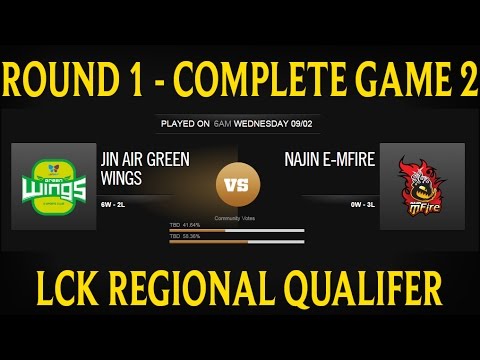 Jin Air G vs NaJin e-mFire - Jogo 2 | JAG vs NJE - Quartas - Qualificatórias Regionais LCK 2015