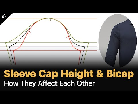 Understanding the relationship between Sleeve Cap Height & Bicep Width [Pattern Making Tutorial]