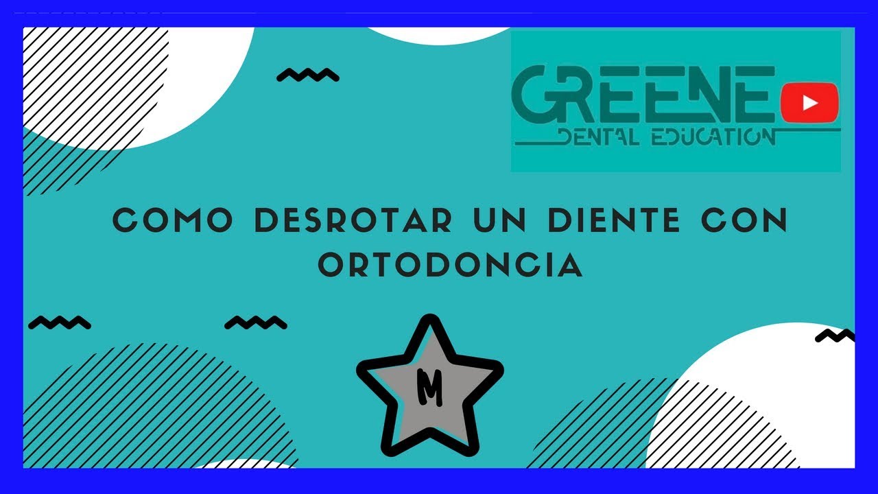 Desrotar un diente con ortodoncia.