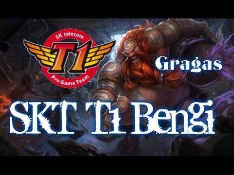 SKT T1 Bengi GRAGAS vs Nunu Jungle - League of Legends Ranked Korean Patch 5.11