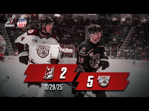 11/29/25 Highlights Worcester Railers 5 - Adirondack Thunder 2