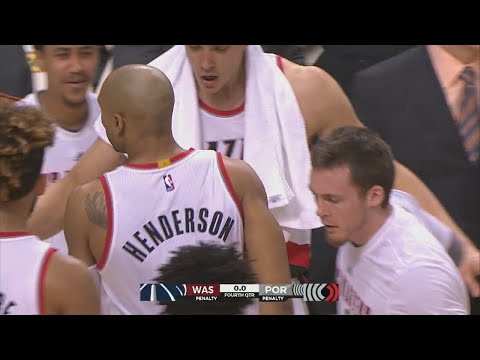 Gerald Henderson's Clutch Block | Wizards vs Blazers | March 8, 2016 | NBA 2015-16 Season