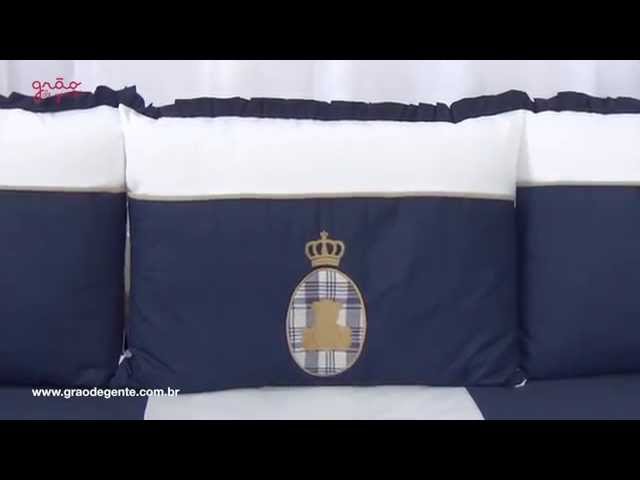 Kit Cama Babá Urso Real Marinho | Ref: 47287
