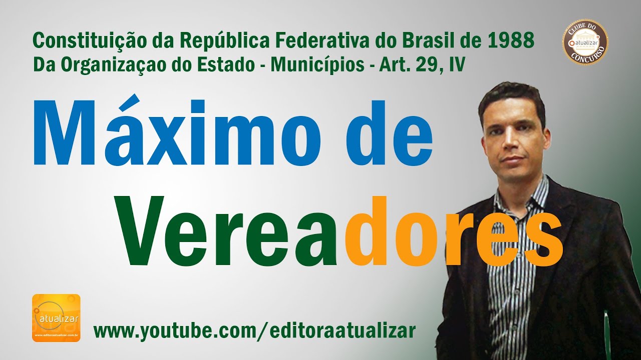 CF88 - Art. 29, IV (Máximo de Vereadores)