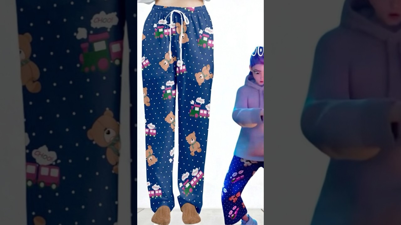 Love Rumi’s Choo-choo train pjs pants 🥰 #huntrix #kpopdemonhunters #rumi #sajaboys #jinu #rujinu