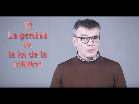 13/ La loi de la relation avec le mythe de la Genèse (juin 2019)