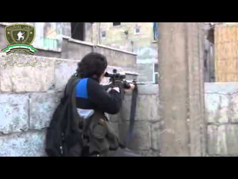 استهداف قناص من كتيبة السيف الدمشقي لجنود النظام في مدينة حرستا في ريف دمشق