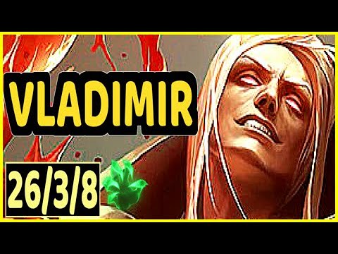 VLADIMIR VS JINX - 26/3/8 KDA TOP GAMEPLAY