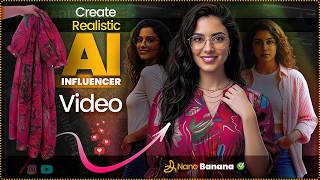 Create Realistic AI Influencer Video for Free | AI Model for Clothing Brand 2025 I Nano Banana Ai