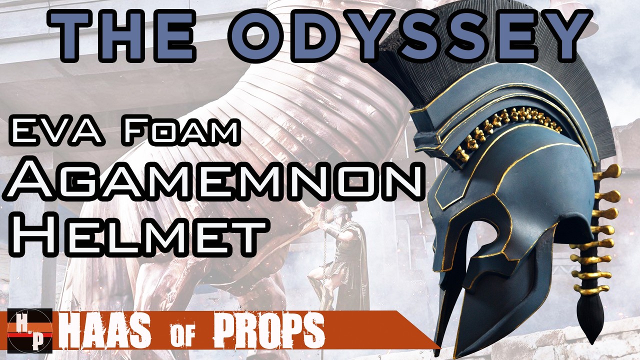 How to Make Agamemnon Helmet from The Odyssey with EVA Foam | Greek Corinthian Helm
