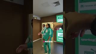 POV: Você é o Italo Sena na chegada dos jogadores do Palmeiras e do São Paulo para o Choque-Rei! 👀