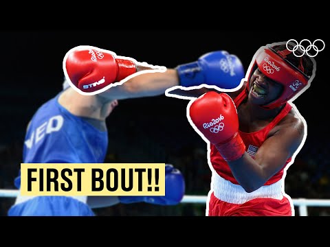 Claressa Shields' 🇺🇸first Olympic bout!