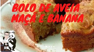 BOLO DE AVEIA COM MAÇÃ E BANANA | DELICIOSO E SUPER NUTRITIVO