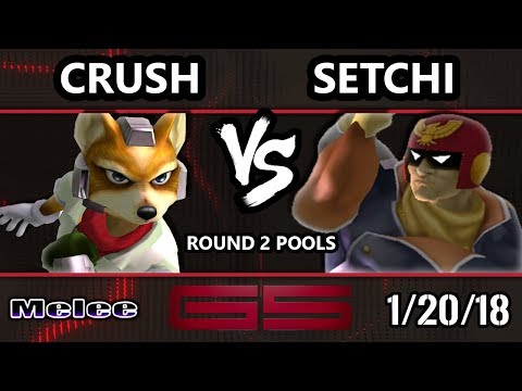 GENESIS 5 SSBM - Crush (Fox) VS Setchi (Captain Falcon) - Smash Melee Singles