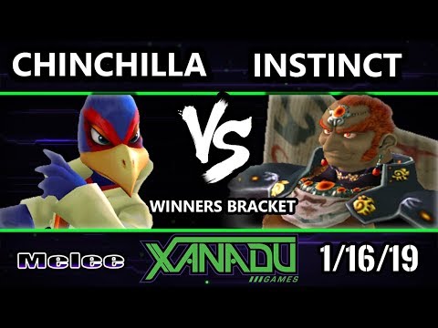 S@X 285 SSBM - chinchilla (Falco) Vs. Instinct (Ganondorf, Fox)  - Smash Melee Winners Round 1