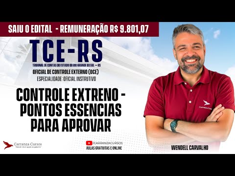 External Control for TCE-RS 2025: Class with Prof. Wendell Castellano