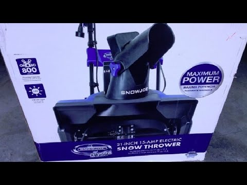 Snow Joe SJ623E 18 Inch 15 Amp Electric Walk Behind Single Stage Snow Blower Review