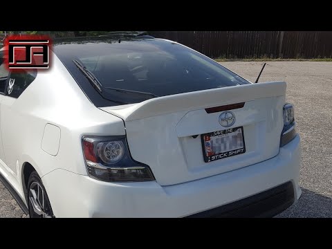 RS (Racing Solution) Style ABS Duckbill Lip Spoiler No Holes 3M Tape Install (Scion tC2 / tC2.5)