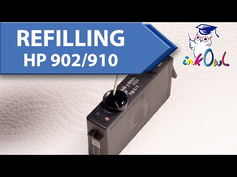 How to Refill HP 902, 903, 904, 905, 906, 910, 912, 915, 916 Ink Cartridges