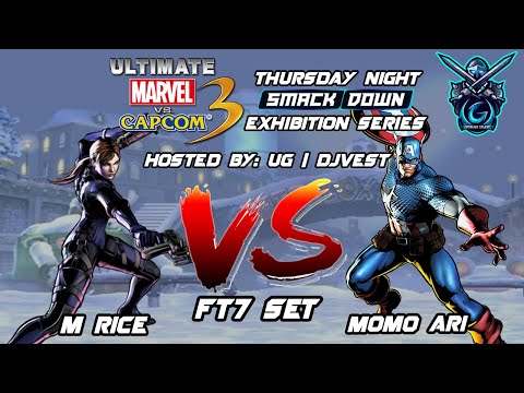 UMVC3 Thursday Night Smackdown Exhibition Series - M RICE VS Momo Ari FT7 Set