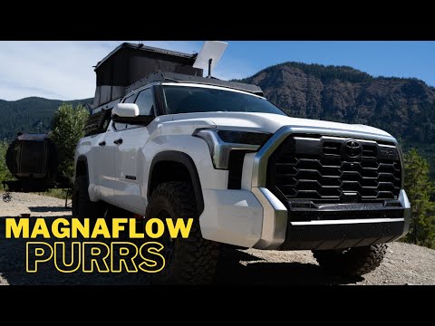Magnaflow Overland Series Exhaust Install, Cold Starts, and Drive By on the 2022 Toyota Tundra