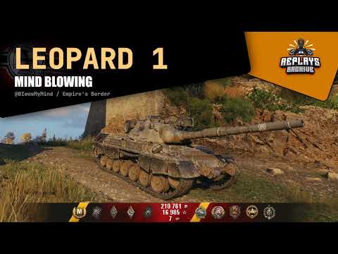Leopard 1 - Mind blowing / 8 frags, 11641 damage, 1742 exp., Empire's Border, World of Tanks