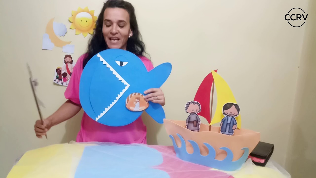 HISTÓRIA DE JONAS - Por Tia Cristina - Ministério Infantil Comunidade Cristã Reformada Vem