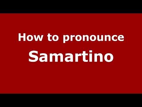 How to pronounce Samartino (Spanish/Argentina) - PronounceNames.com
